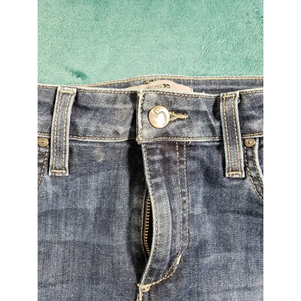 Joes Jeans Size 27 Women Blue Denim Stretch Pants Mid Rise Curvy Skinny Ankle